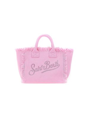 Borsa in canvas di cotone rosa SAINT BARTH KIDS | COL000100403L